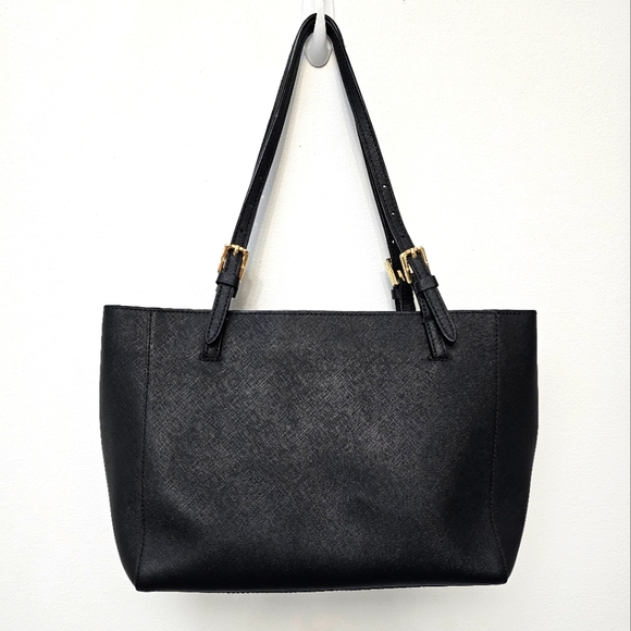 Tory Burch Black Saffiano Leather York Buckle Strap Tote Bag - Picture 2 of 16
